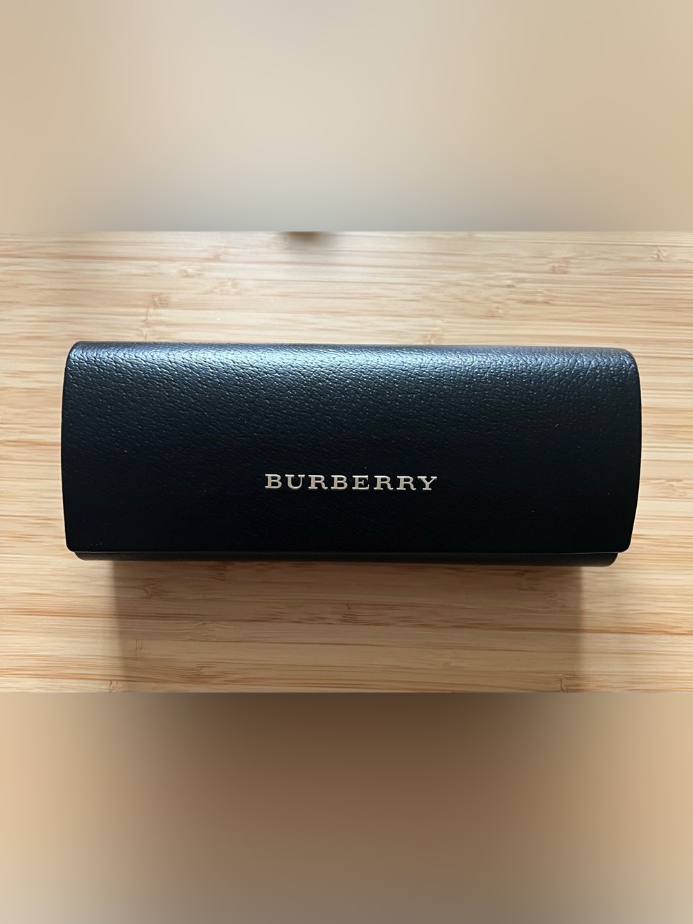 Burberry Black Leather Eyeglasses Sunglasses Case